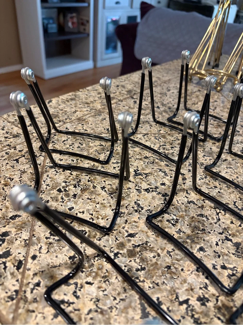Gibson Holders Adjustable Black Wire Easel Holders 3.5 x 3.5 17 Easels total